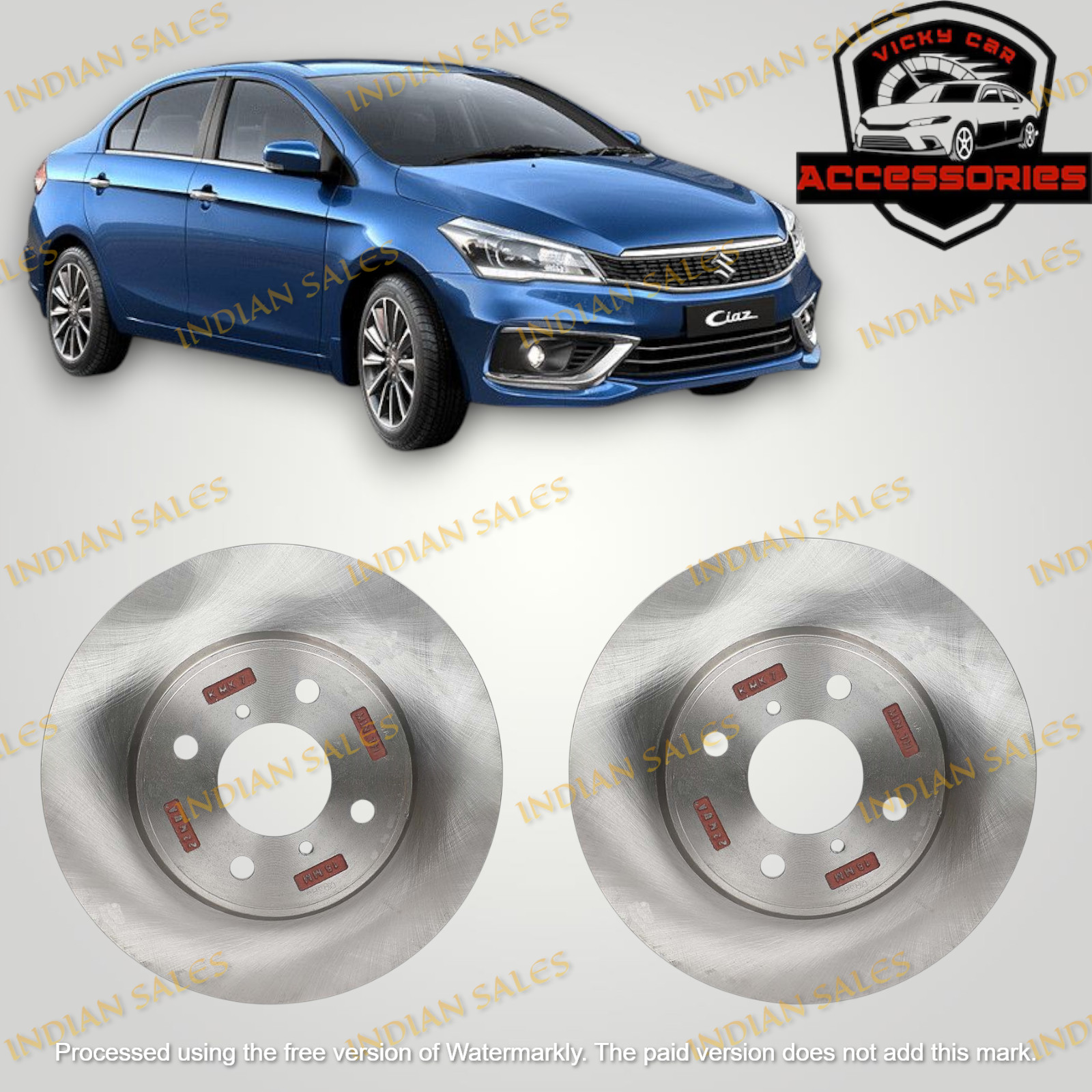 New Oem Front Brake Disc Set LH & RH Fit For Suzuki Ciaz 1.4L 2014-20220 Model