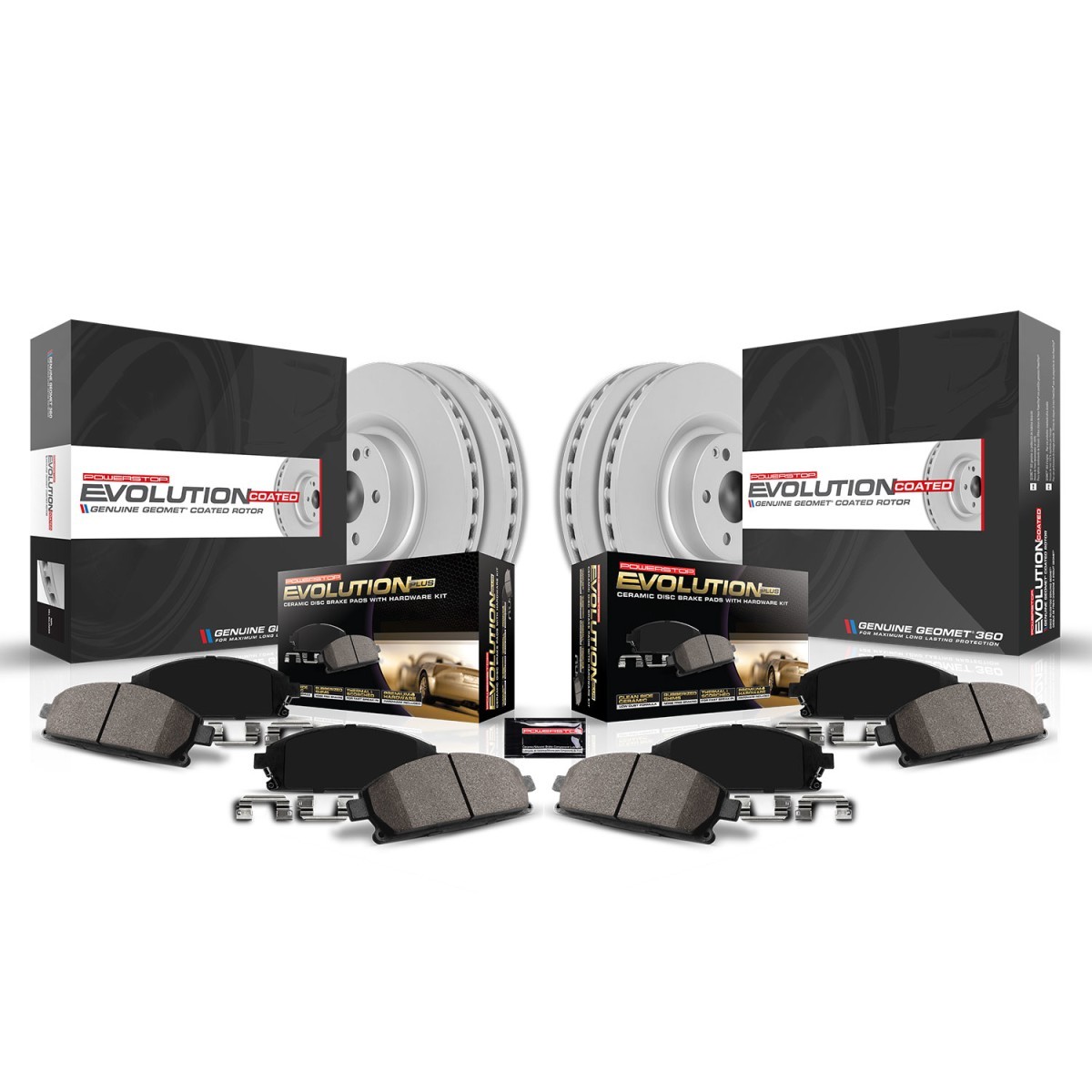 Powerstop 279.9mm Front 280.1mm Rear Brake Discs Pads Sensors Kit for BMW i3 i3s
