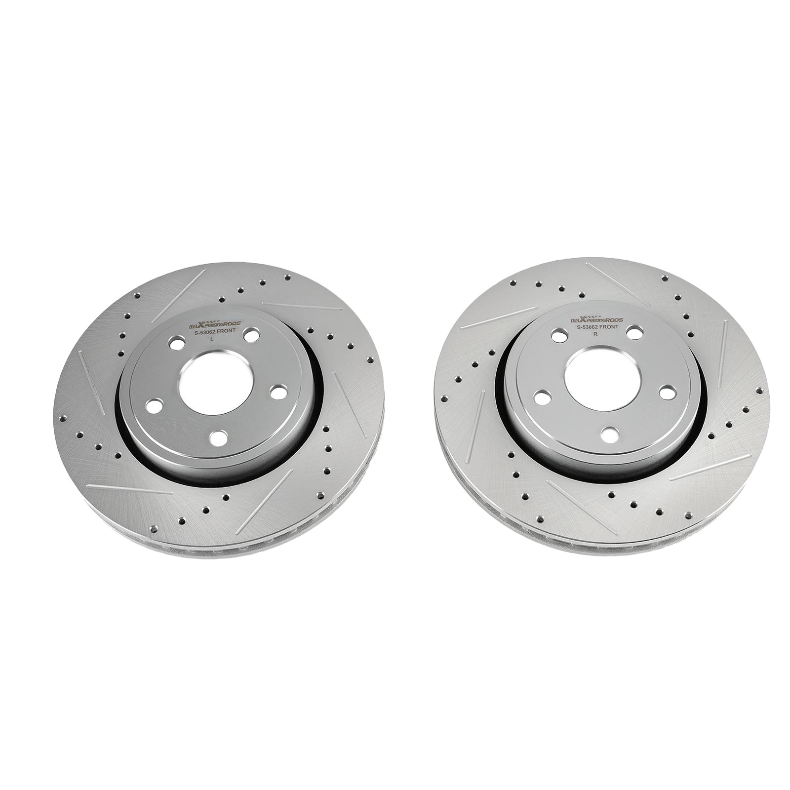 Front Drilled Brake Rotors Kit for Dodge Durango 2011-2020 S-53062 53062