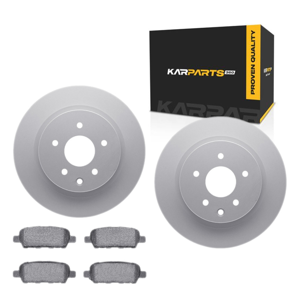 For Infiniti G37 2009-2013 Rotors And Brake Pads Rear | Cast Iron | Ceramic Pads