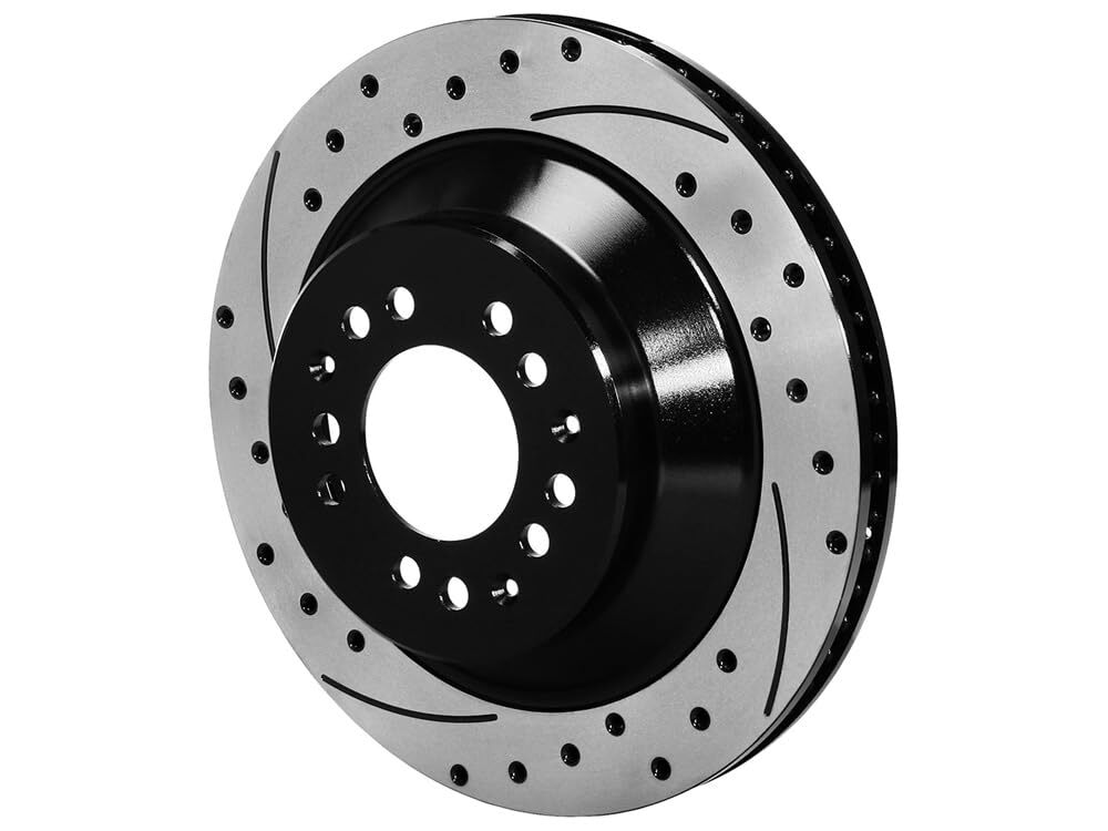 Wilwood 160-12189-BK Drilled Brake Rotor, 1.75″ Offset, BLK 12.88 x 1.10