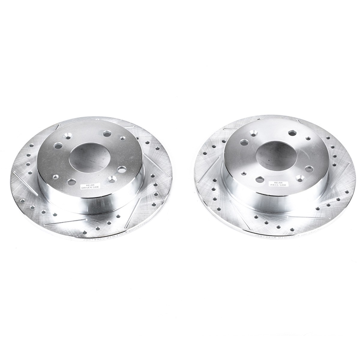 JBR799XPR Powerstop 2-Wheel Set Brake Discs Rear Coupe Sedan for Honda Accord CL