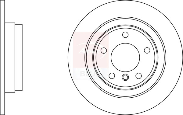 2x Brake Discs Pair Solid fits BMW 116D F20, F21 2.0D Rear 11 to 15 N47D20C Set