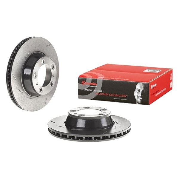 For Porsche Panamera 10-24 Brake Rotor UV Coated Series Slotted Vented Rear