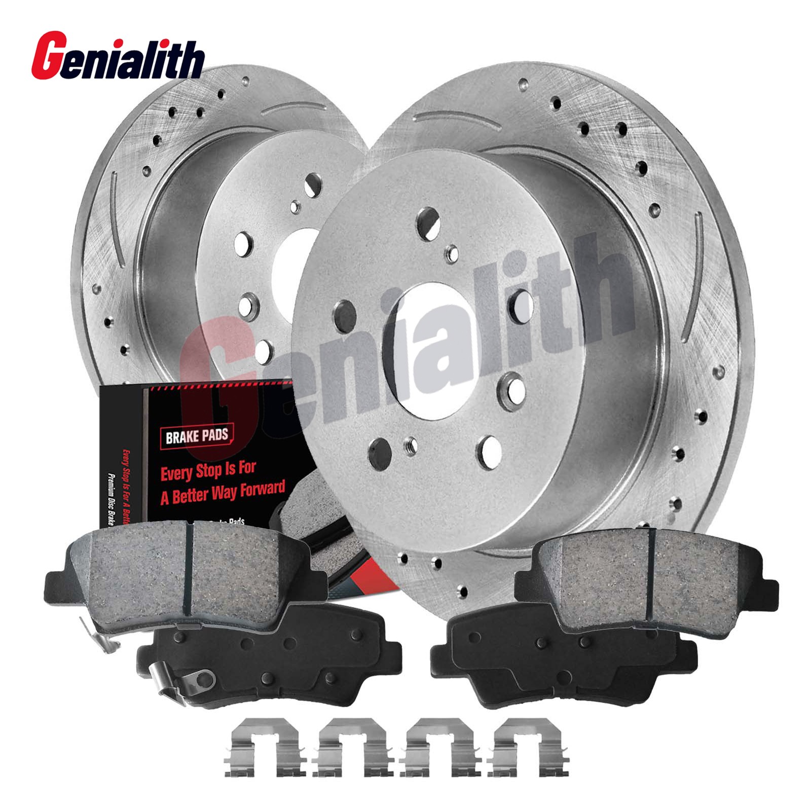 262mm Rear Disc Brake Rotor & Ceramic Pads for Kia Soul 2010-2013 1.6L 2.0L