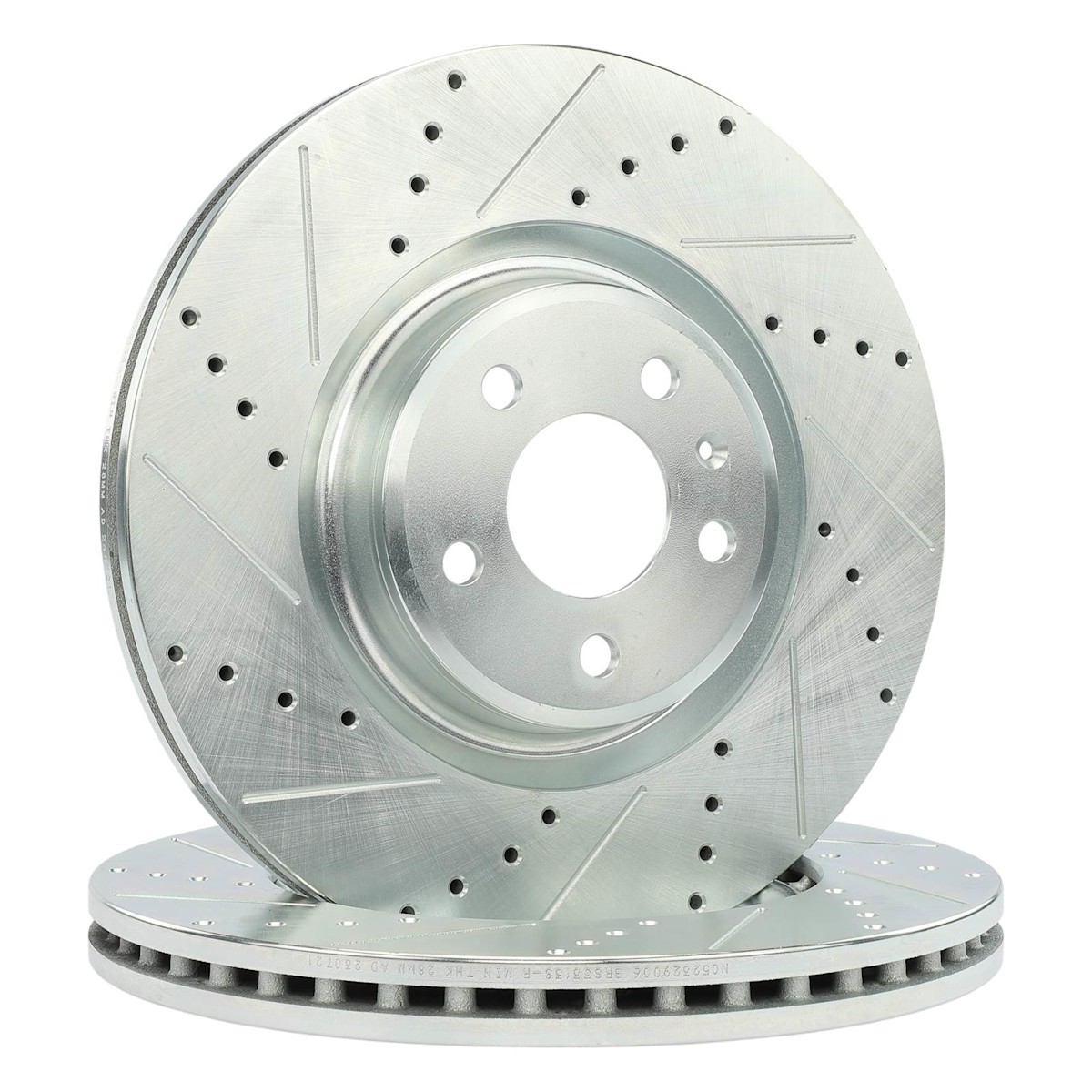 2-Wheel Set Brake Discs Front for Porsche Macan Audi A6 Quattro A7 S5 Q5 S4