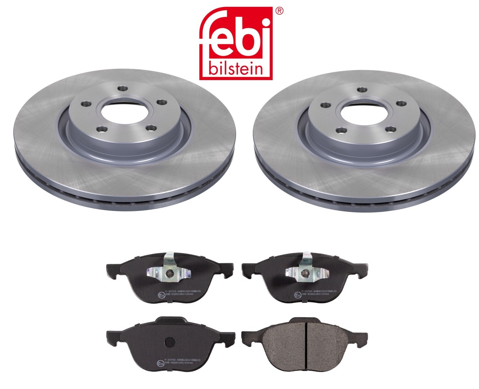 FEBI FRONT BRAKE DISCS PADS SET FOR VOLVO C30 C70 S40 V40 2.0 2006- 300mm VENTED
