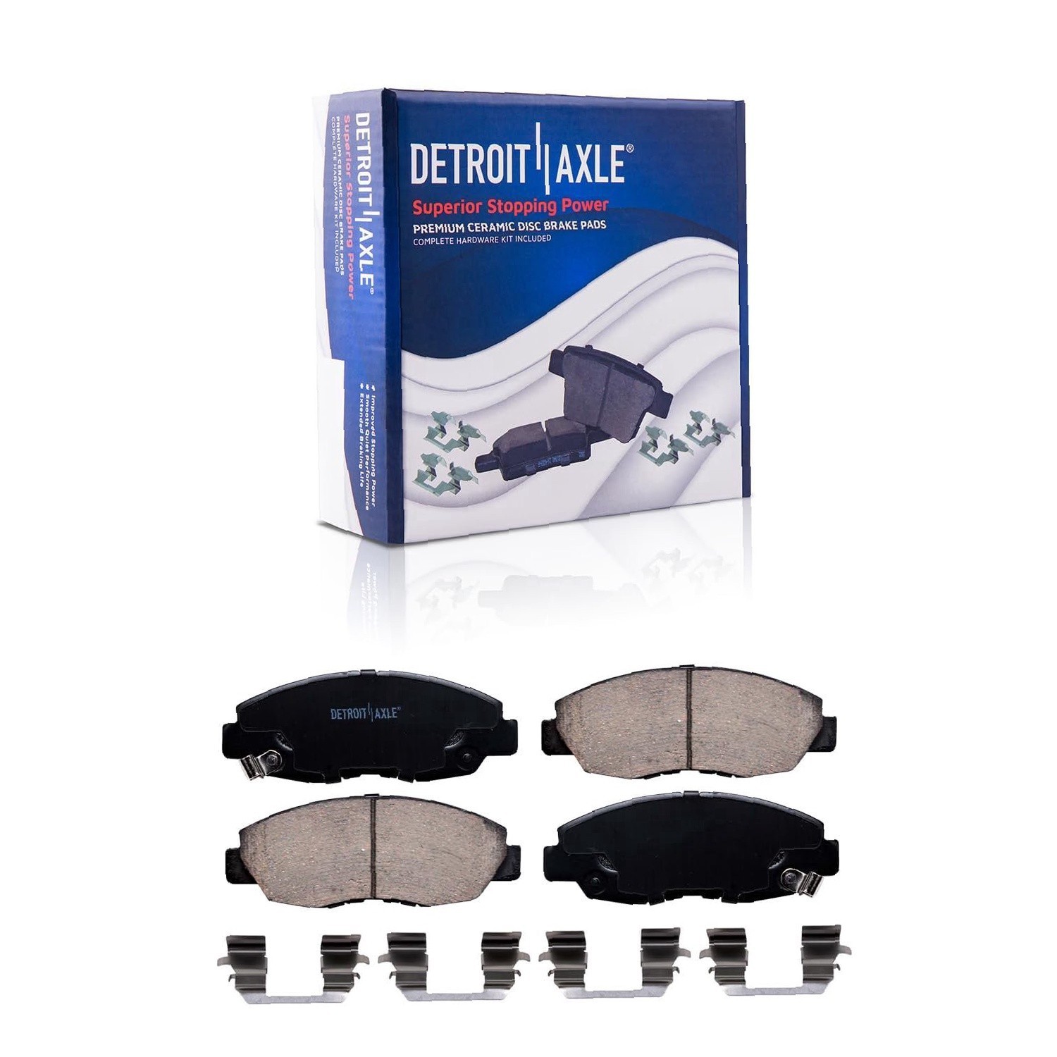 Front Disc Brake Rotors Ceramic Pads Kit for 1998-2002 Honda Accord – NEW