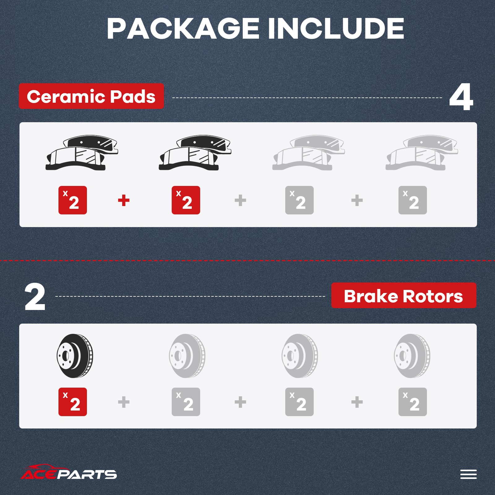 FRONT ROTORS + BRAKE PADS FOR 2000-2002 DODGE DURANGO DAKOTA DRILLED ROTORS USA