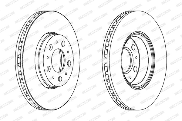 Ferodo DDF1163C Brake Disc for Volvo