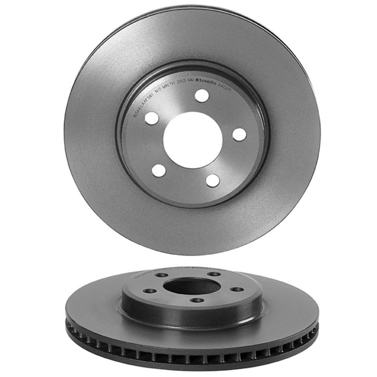 For Chrysler Dodge Pair Set of 2 Front Brake Disc Rotors 320mm UV Coated Brembo