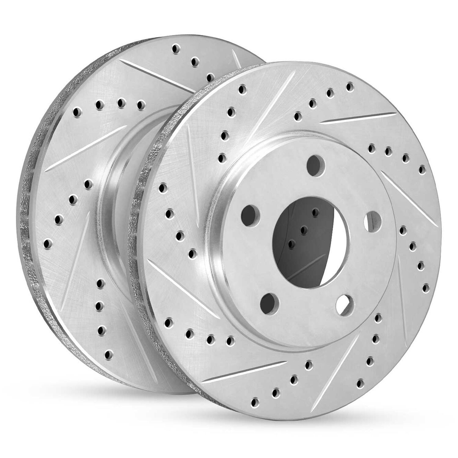 For Subaru Brat 1982-1983 R1 Concepts Drilled & Slotted Front Brake Rotor Set