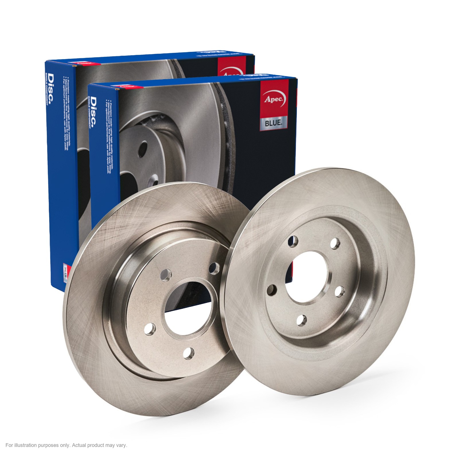 2x APEC Rear Brake Discs for VOLVO S40 II 2004-12 280mm Solid SDK6114