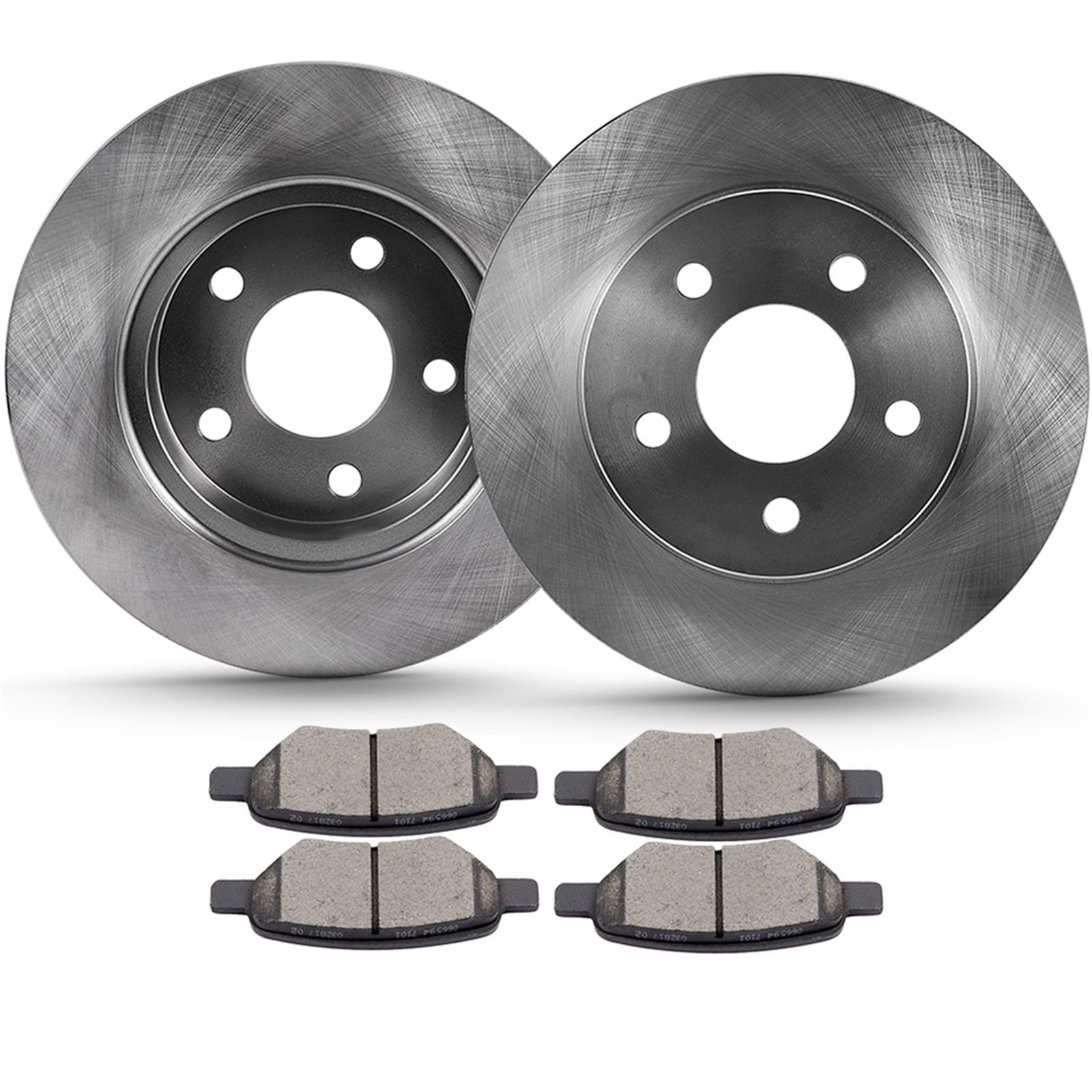 Rear Disc Rotors Ceramic Brake Pads for Chevy HHR Malibu Cobalt Pontiac G6 G5