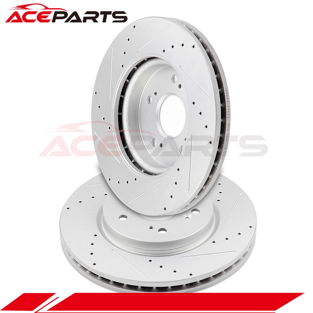 Front Brake Discs Rotors Fits 2007 2008 2009 Ford Edge G3000 Casting 2pcs/set