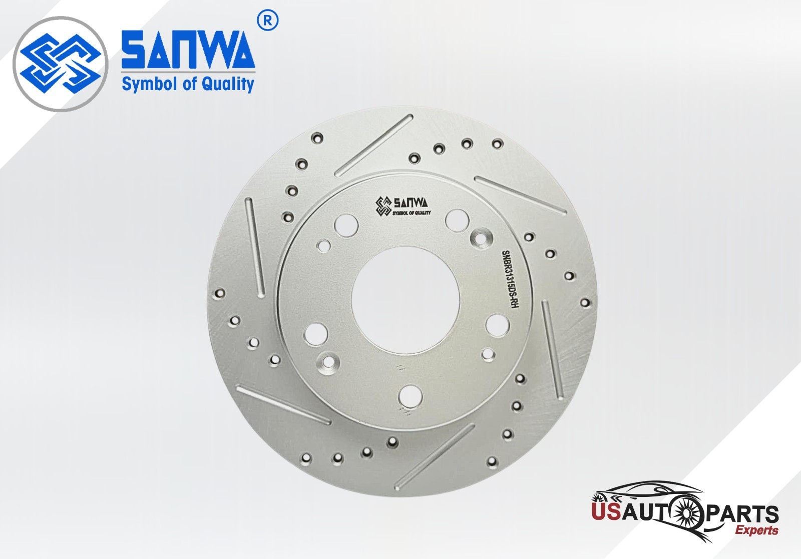 REAR RH BRAKE ROTOR SOLID & GEOMET COATED D&S 258 MM FOR HONDA ACCORD 2003- 2008