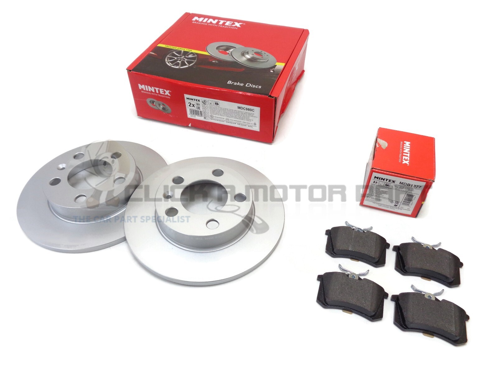 AUDI A2 ALL MODELS MINTEX REAR BRAKE DISCS AND PADS SET
