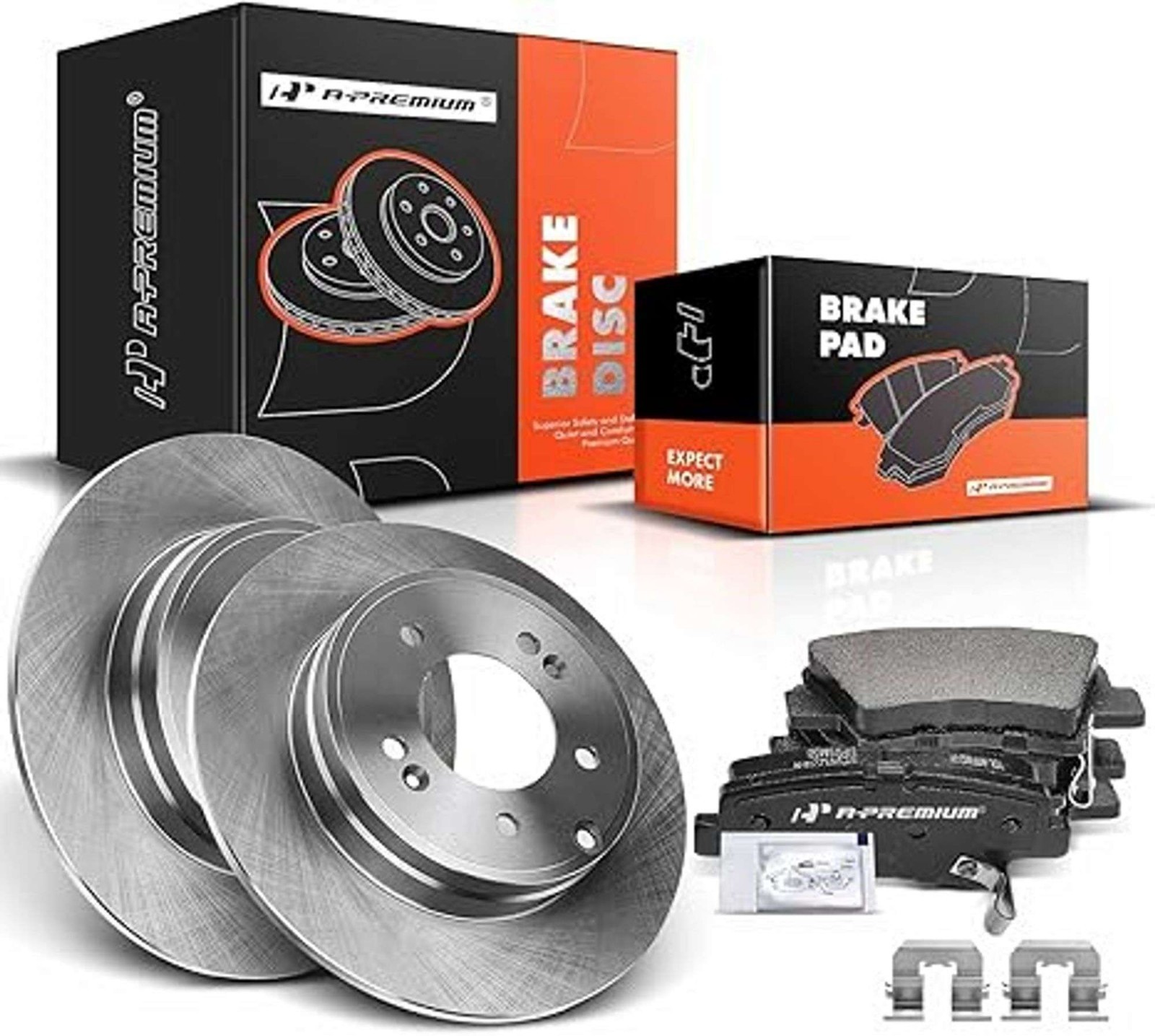 11.14 inch(283 mm) Disc Brake Rotors + Ceramic Pads Kit