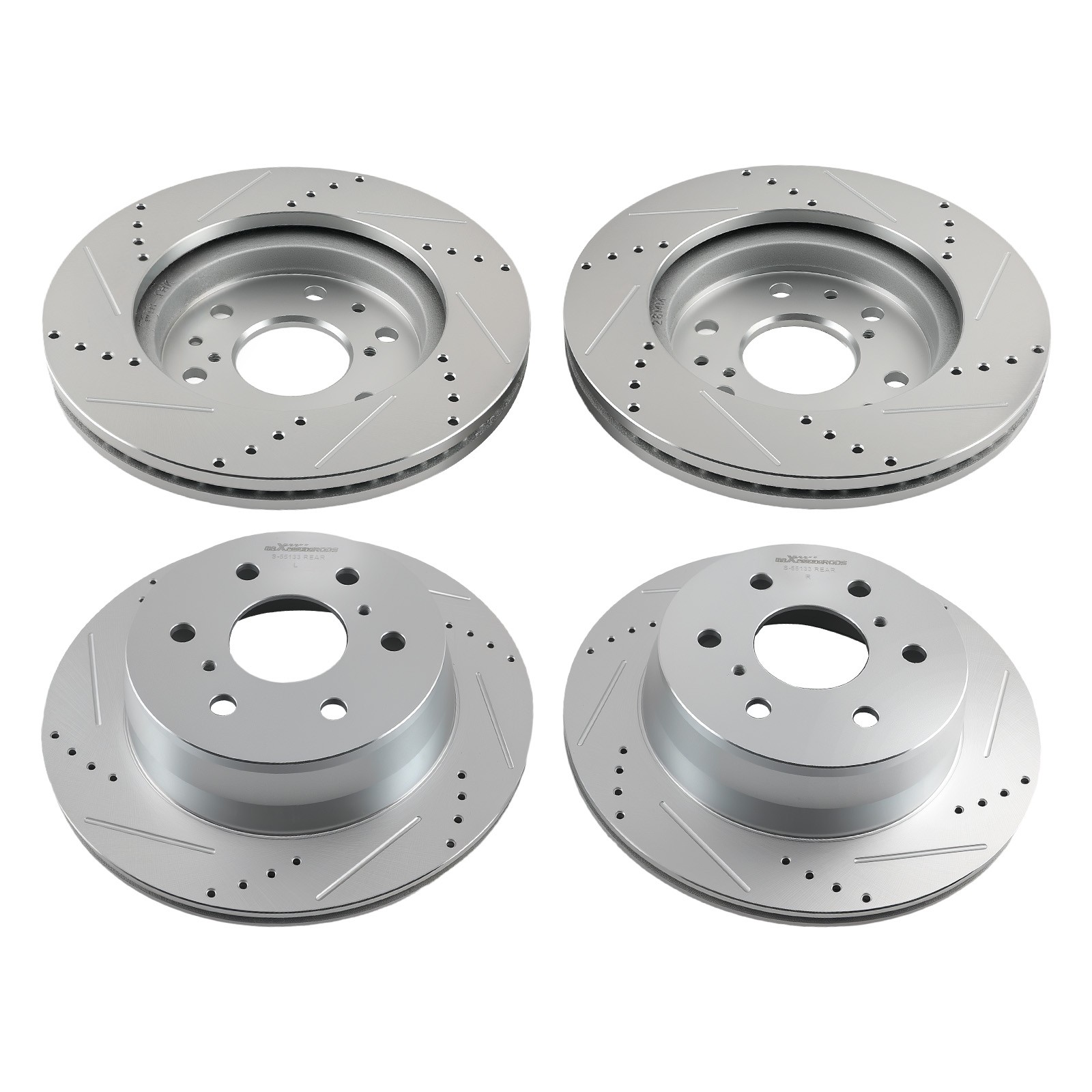 Front Rear Brake Rotors&Ceramic Pads for Cadillac Escalade 2015-20 P-1363 P-1707