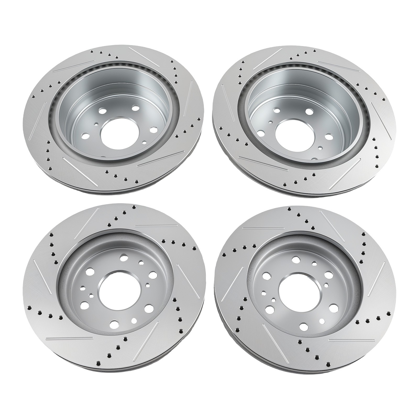 Front Rear Brake Rotors&Ceramic Pads for Cadillac Escalade 2015-20 P-1363 P-1707