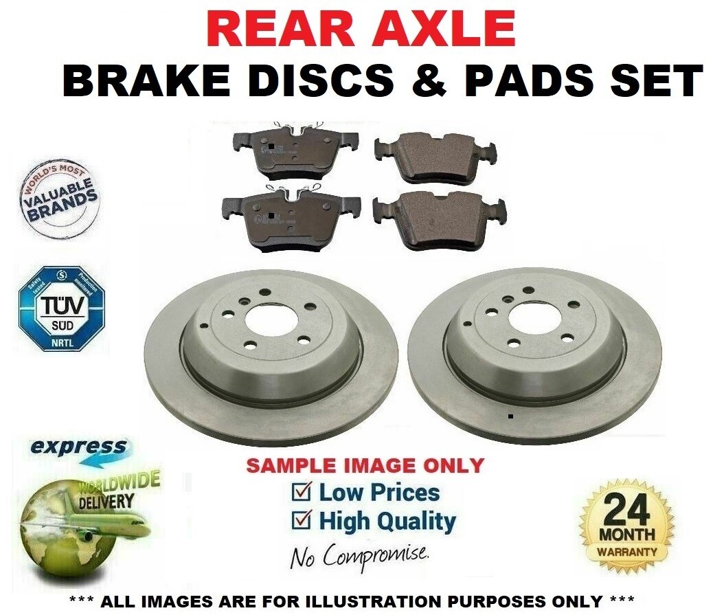 Rear Axle BRAKE DISCS + PADS SET for MERCEDES SPRINTER Bus 314 1995-2006