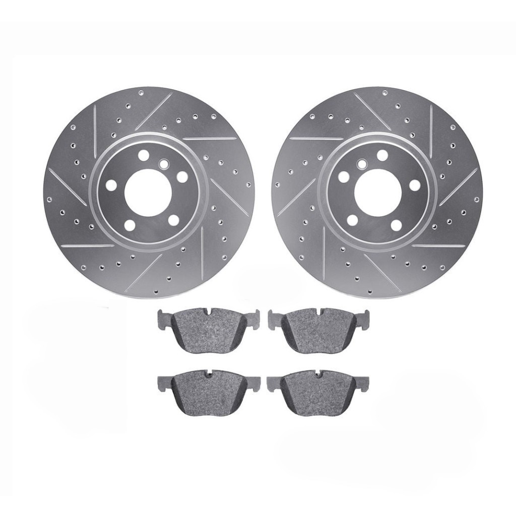 For Buick Allure 2010 Rotor Set | Silver | Drilled And Slotted