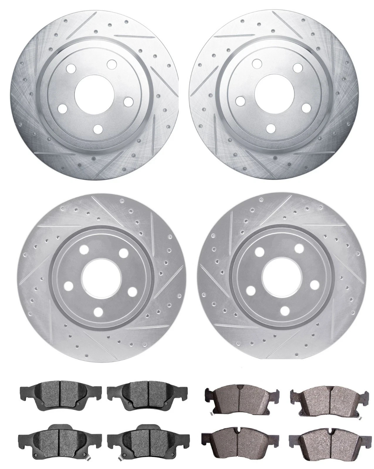 Front & Rear Brake Kit for 2011-2022 Jeep Grand Cherokee Dodge Durango