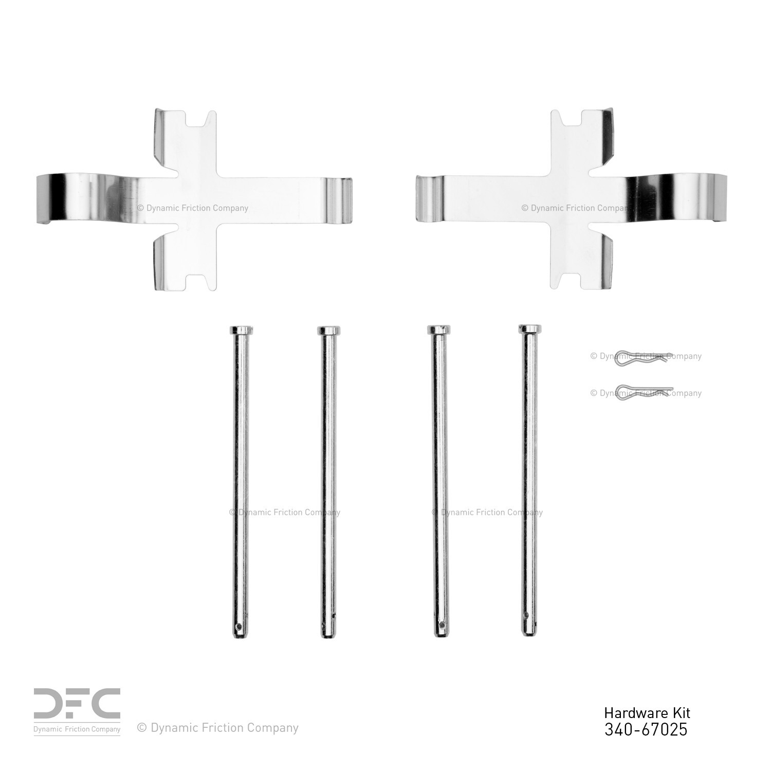 Dynamite Friction Disc Brake Hardware Kit for 1989-1996 300ZX 340-67025