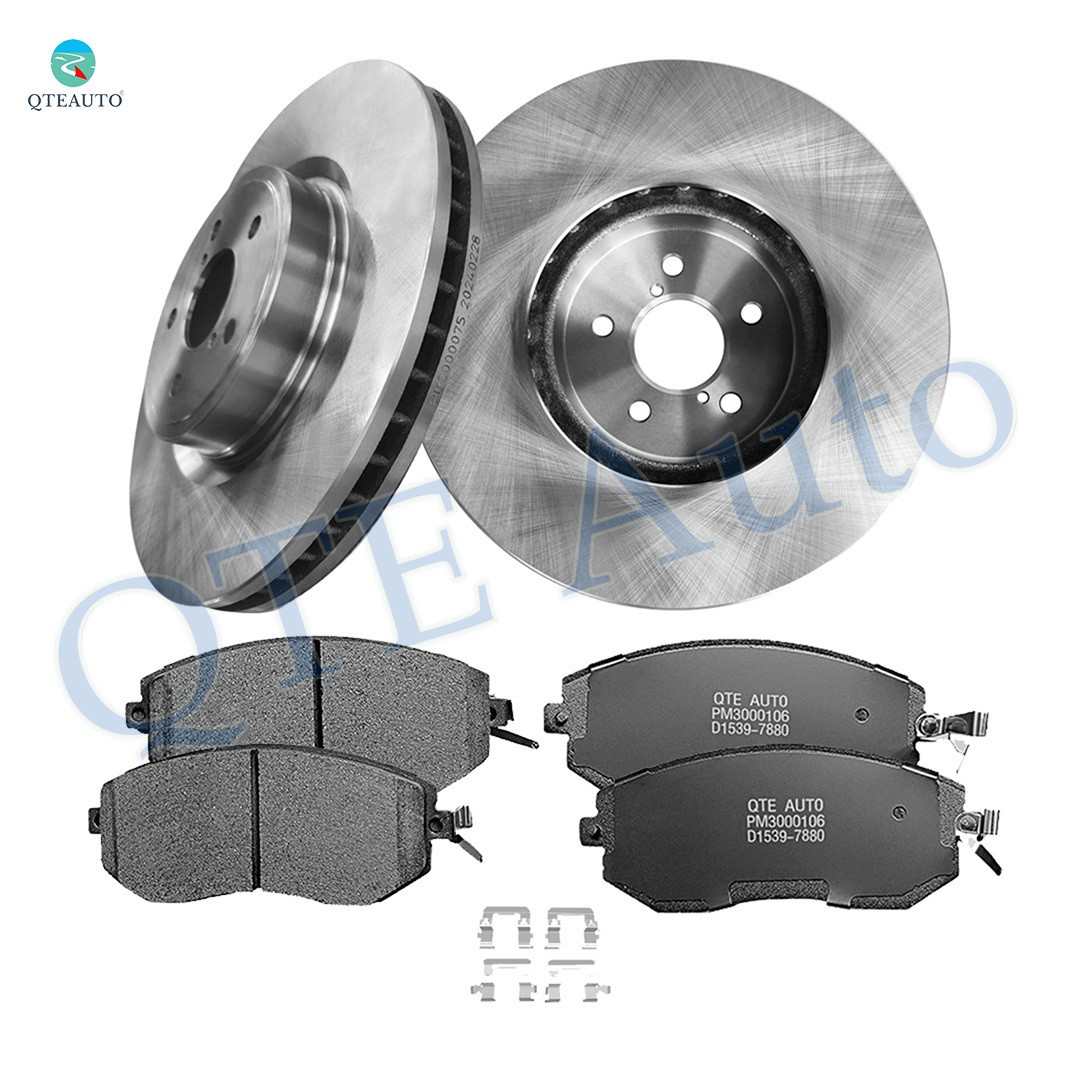 6 Front 316mm Brake Disc Rotors-Ceramic Brake Pad Kit To 2013 2014 Subaru Legacy