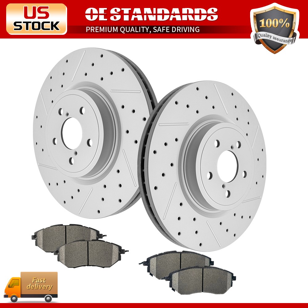 316mm Front Disc Rotors Ceramic Brake Pads for Subaru Forester Legacy Outback