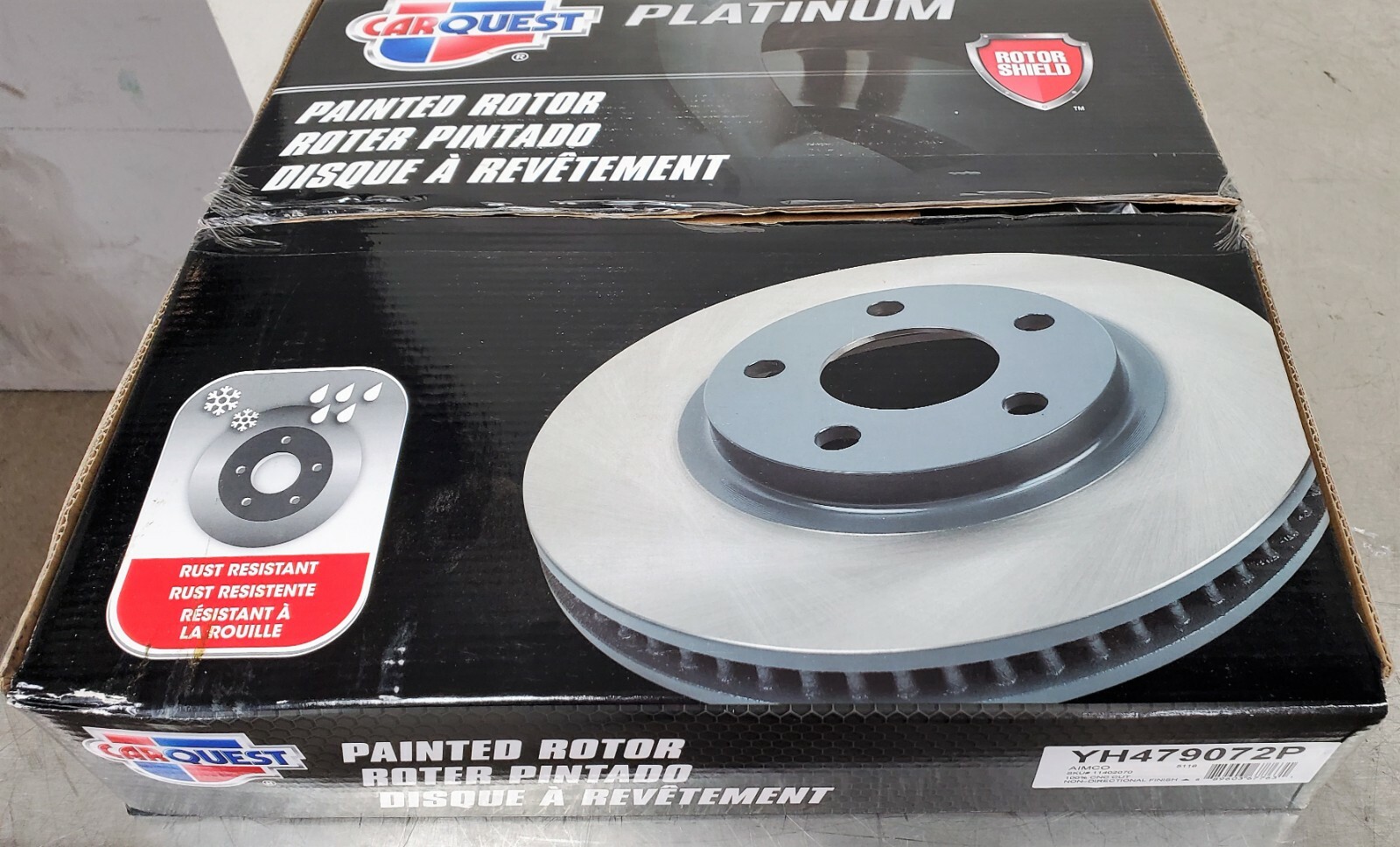 Rear Brake Rotor 2013-19 Cadillac XTS Hearse And Limousine CARQUEST 6 Lug
