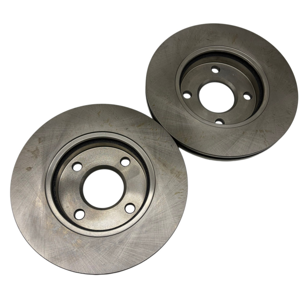 2X Front Disc Brake Rotors Ceramic Brake Pads for Ford 98 Fox 01 Fiesta FUSION