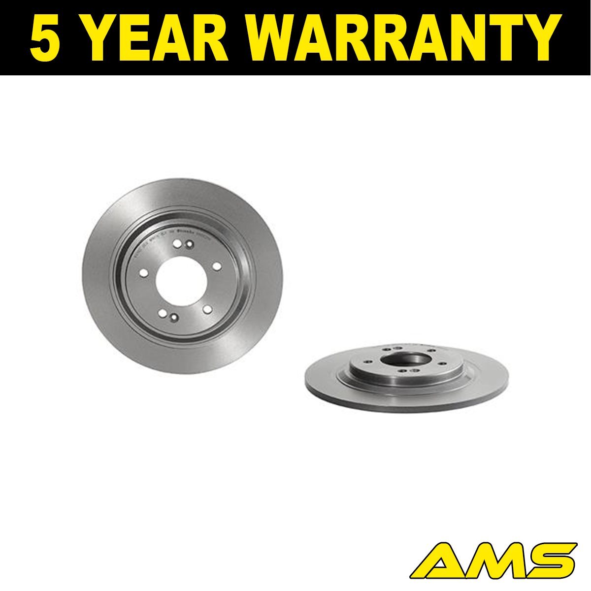 Fits Kia Optima 2015-2019 Brake Discs Rear AMS 58411D4650