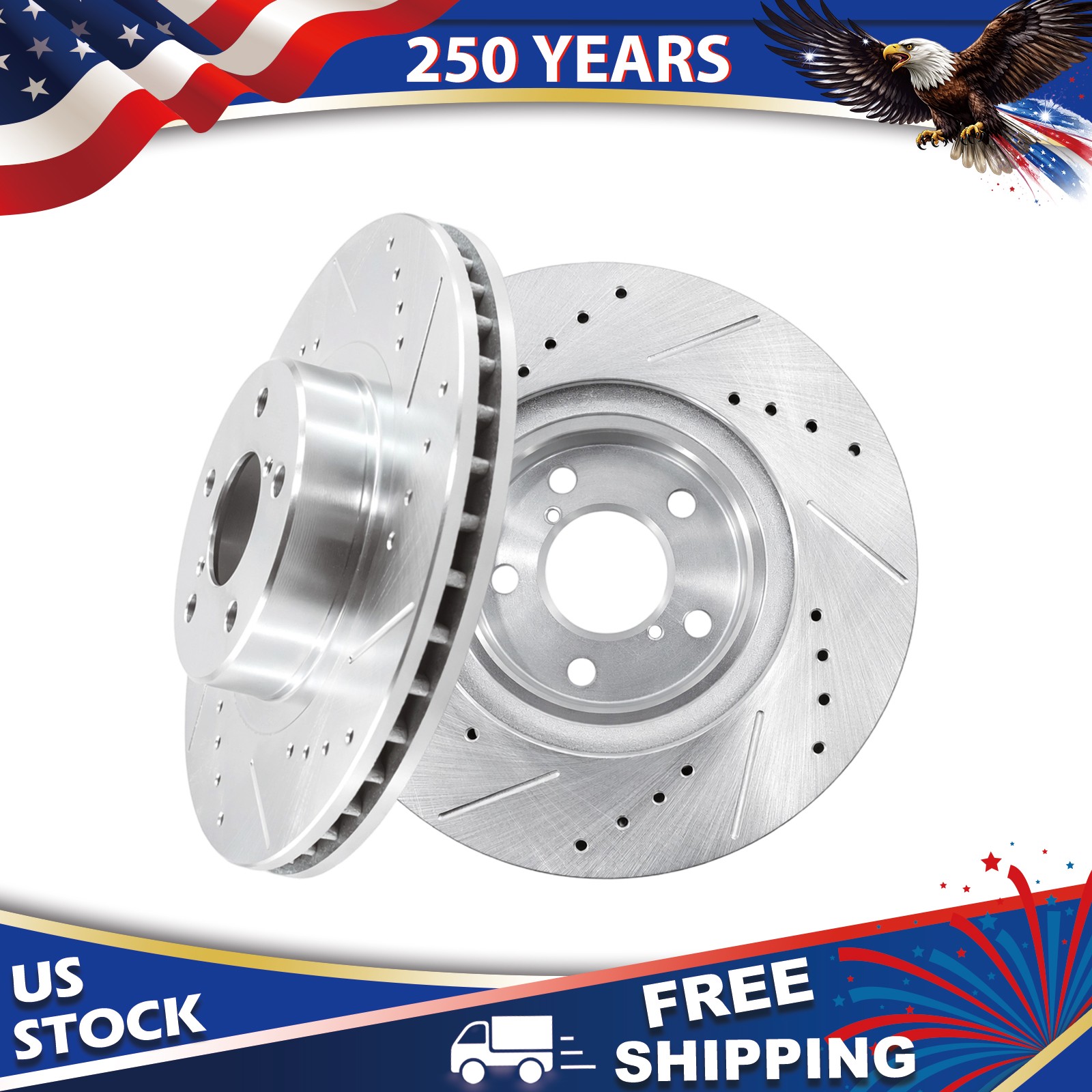 10.91 inch Front Drilled Brake Rotor for Forester Impreza Outback Subaru Legacy