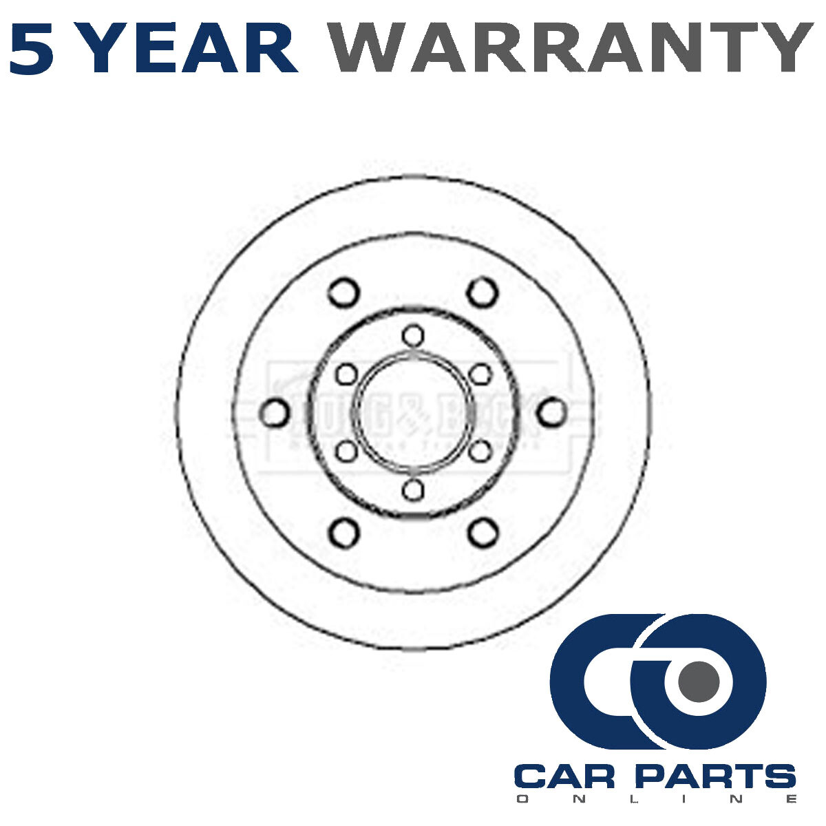 1x Brake Disc Front CPO Fits Iveco Daily 1990-2007 2.3 D 2.5 2.8 3.0 93831918