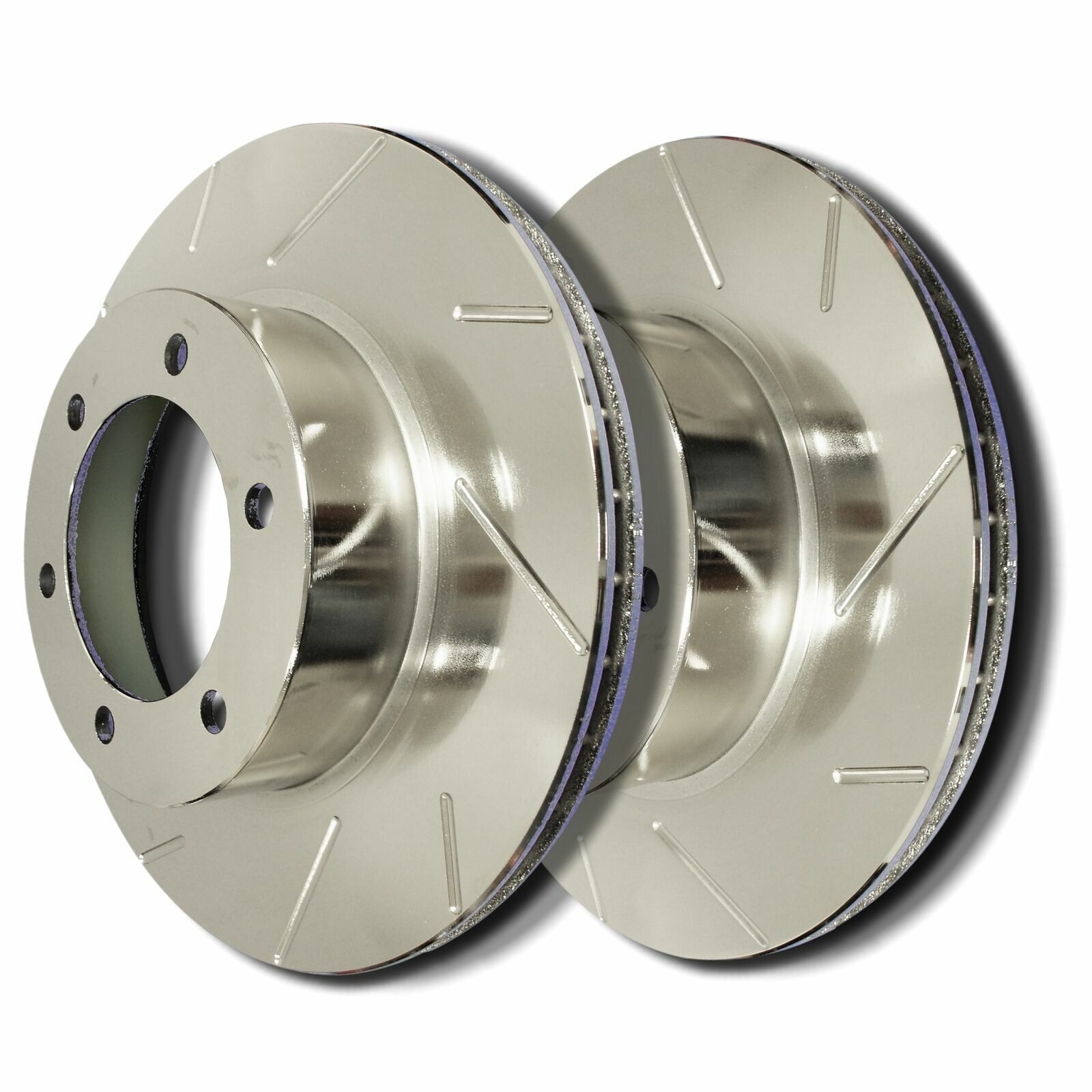 SP Performance T54-010-P Slotted Brake Rotors Zinc Coating L/R Pr Front