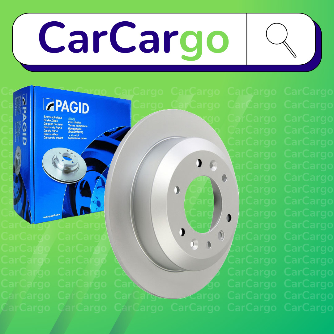 Pagid Solid Rear Brake Discs Pair For Kia Sedona 3.5 2002-2006 324 mm
