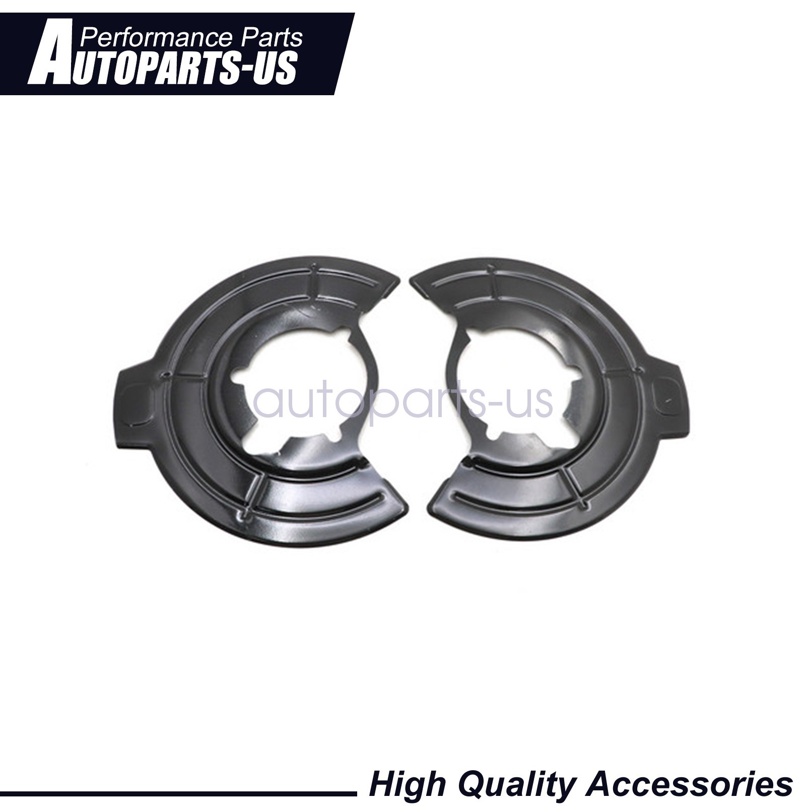 For 2007-2018 Jeep Wrangler Black Brake Dust Shield 2x Left & Right Side