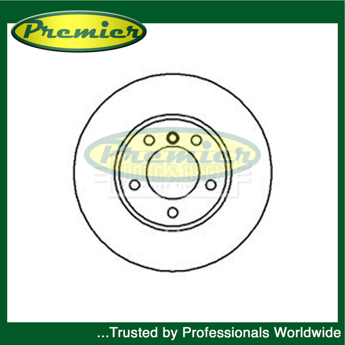 Premier Front 1x Brake Disc Fits BMW 5 Series 1996-2004 #1 34116767061