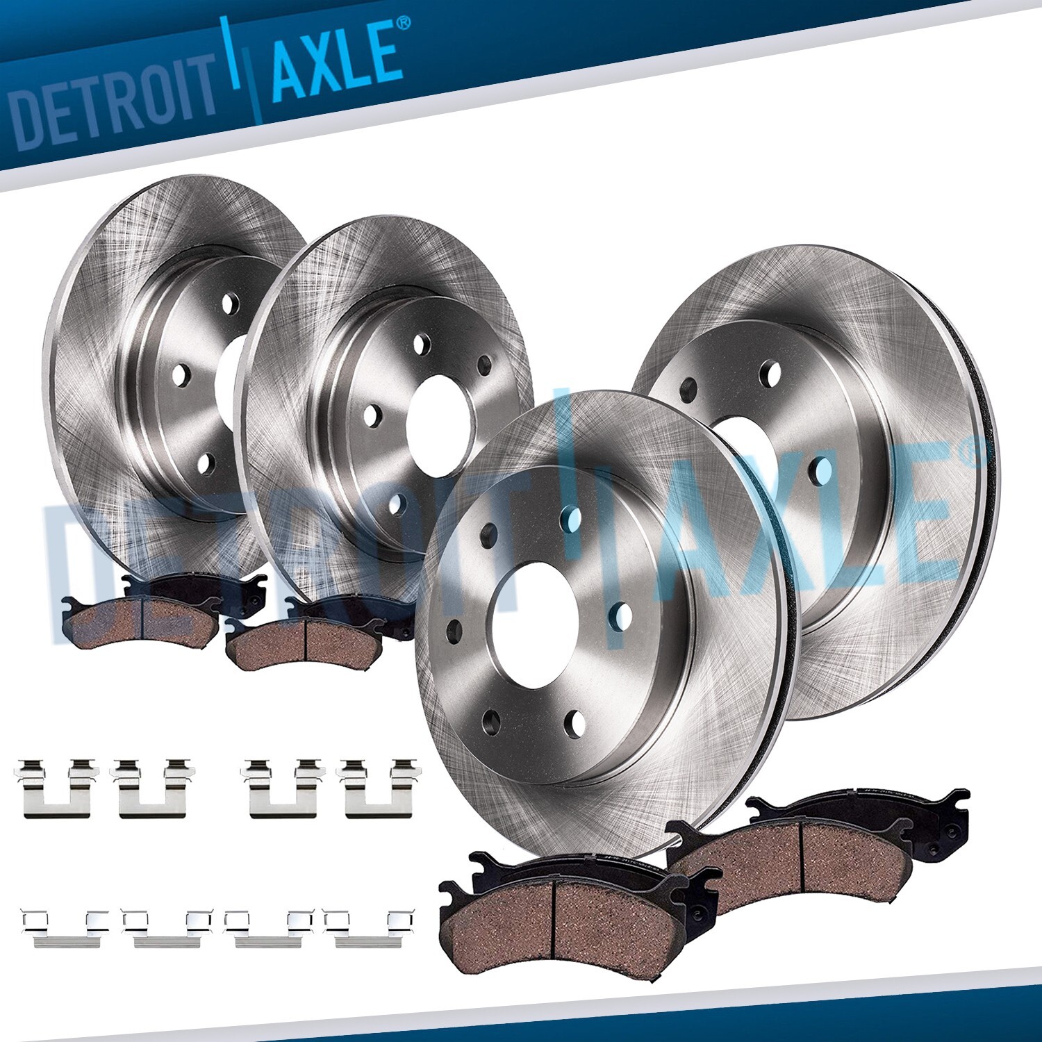 8pc Front Rear Brake Rotors Brake Pads for 2006 Uplander Montana Relay Terraza