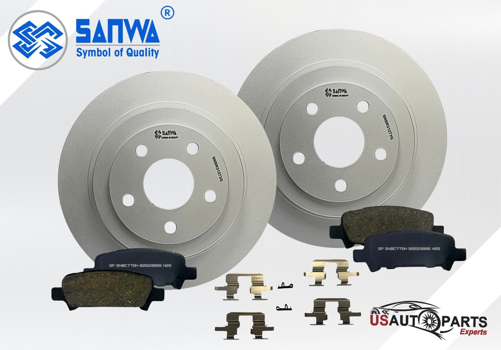 REAR BRAKE ROTOR VENTED GEOMET COATED &CERAMIC PAD KIT 302mm FOR SUBARU 2000-06