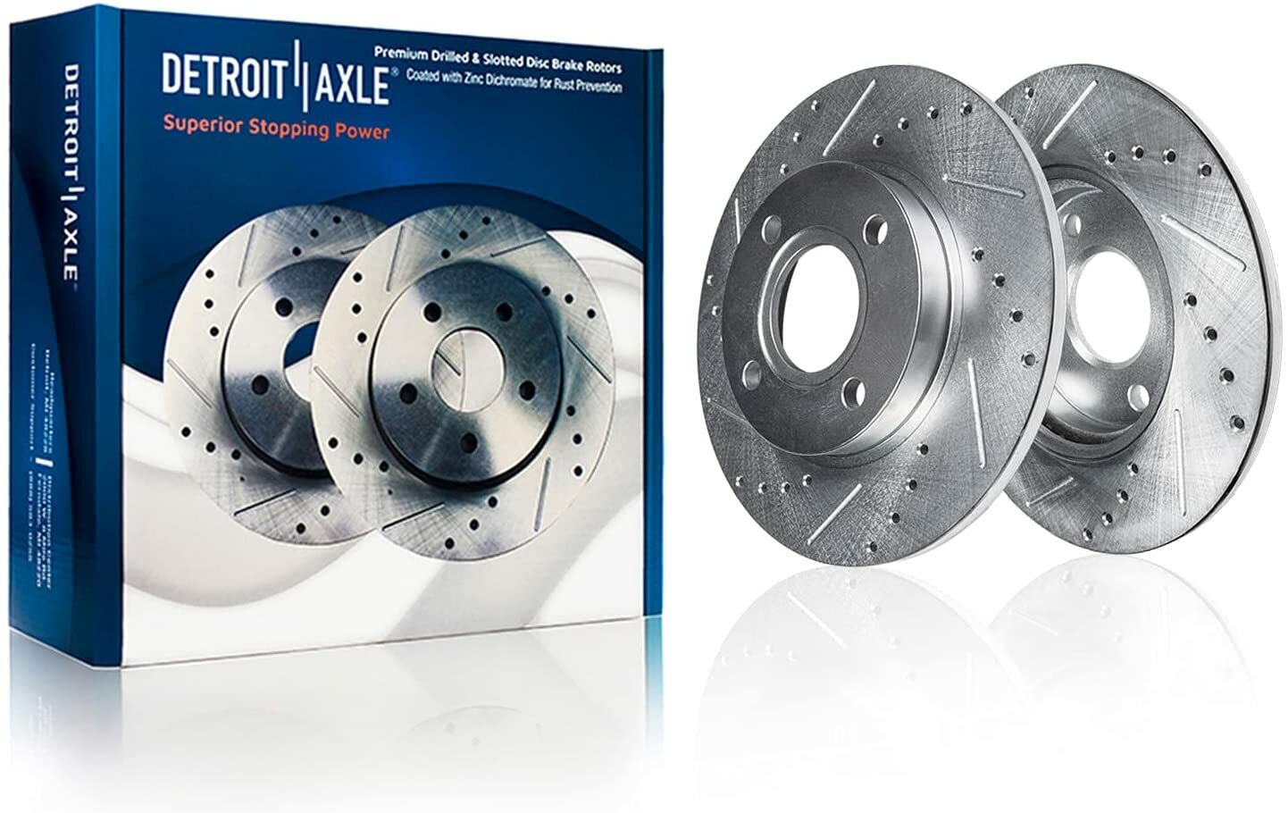 Front & Rear Drilled and Slotted Disc Brake Rotors for Honda Accord Acura CL L4