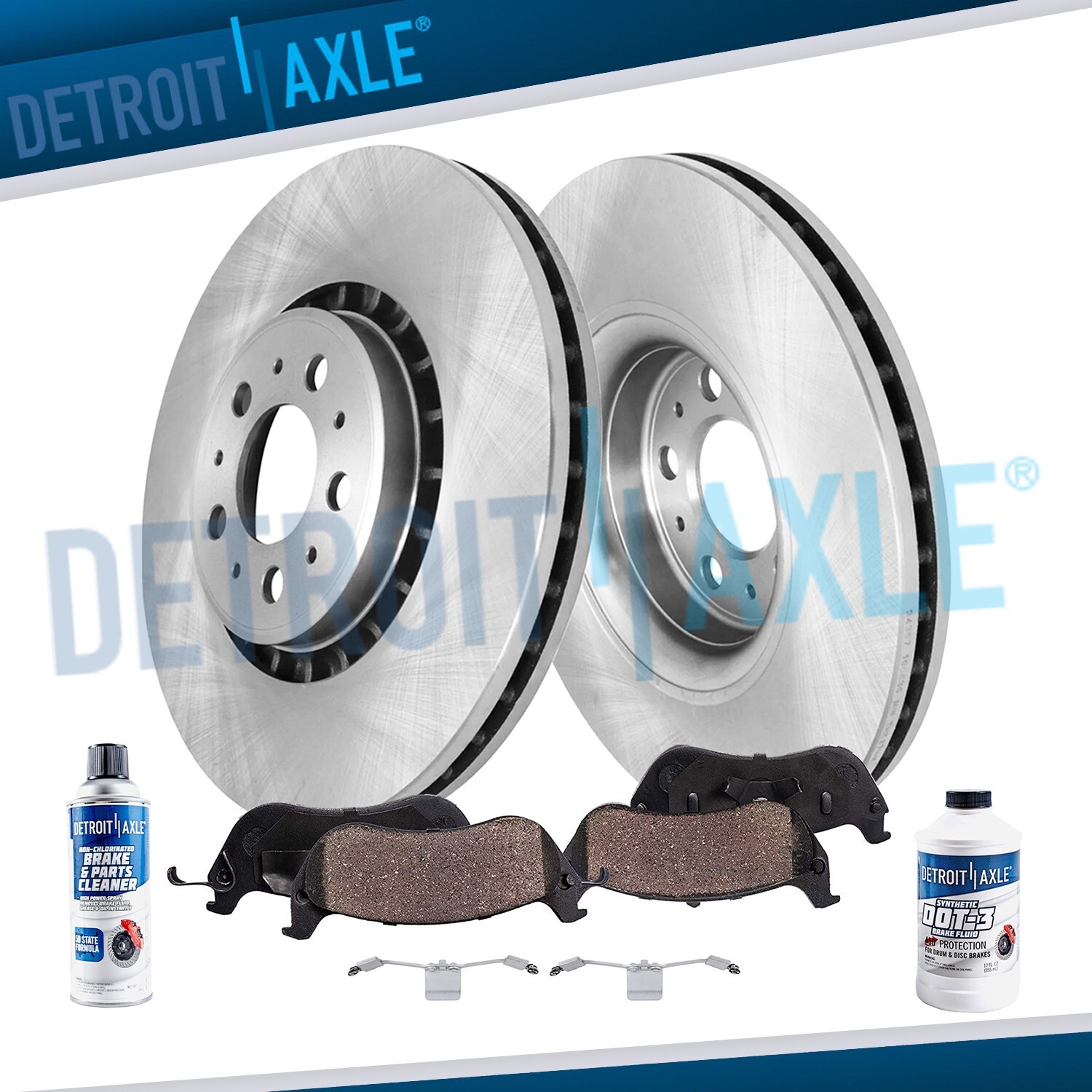 13.23” Front Disc Brake Rotors and Ceramic Brake Pads for 2003-2014 Volvo XC90