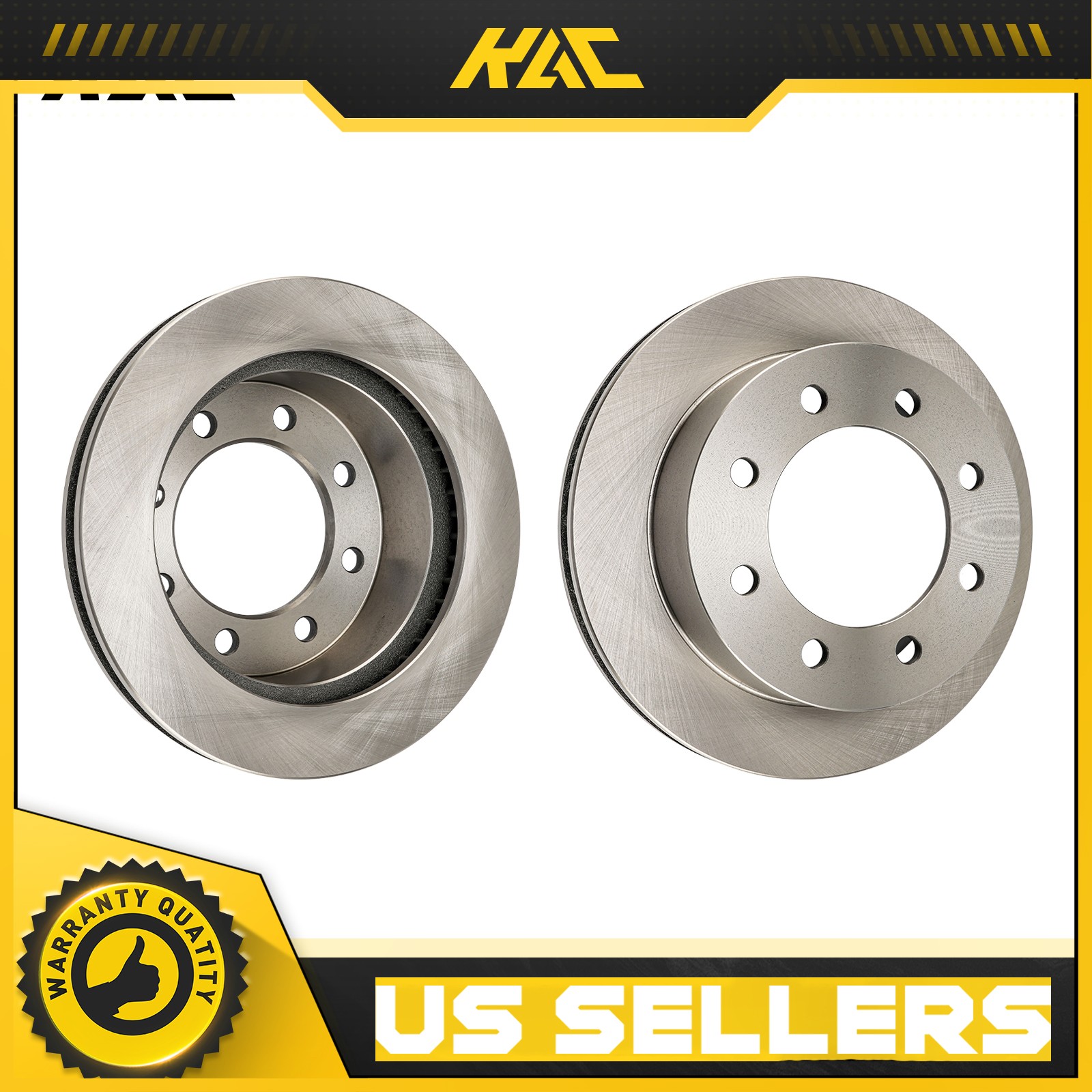 Front Vented Coated Disc Brake Rotors Fits 2000 2001 2002 Dodge Ram 2500 3500