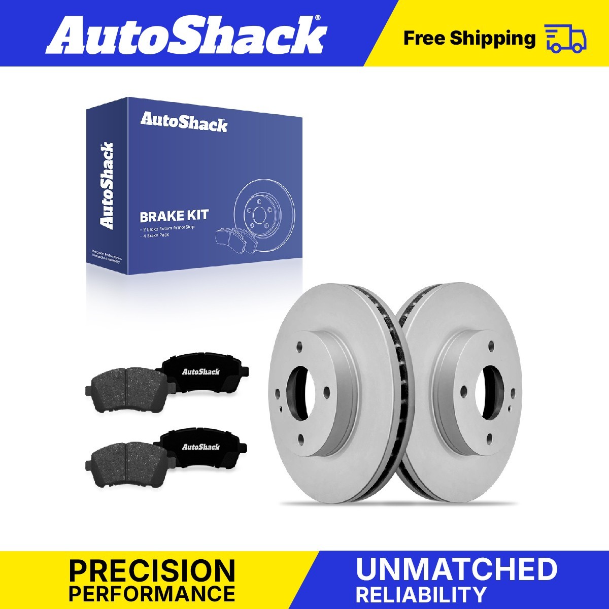 Front Brake Rotors Premium Ceramic Pads for Ford, Fiesta 2011-2019
