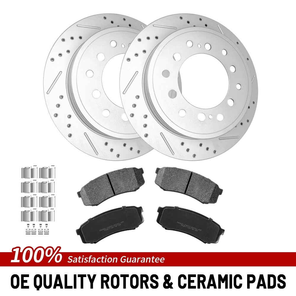 For Toyota 4runner Fj Cruise Gx460 2010-2021 312mm Rear Brake Rotor Ceramic Pad