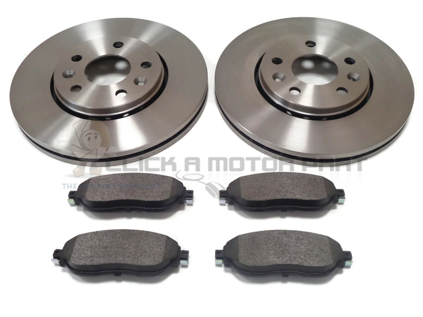 VAUXHALL VIVARO 1.6 CDTi 2014-2019 FRONT 2 BRAKE DISCS AND MINTEX PADS