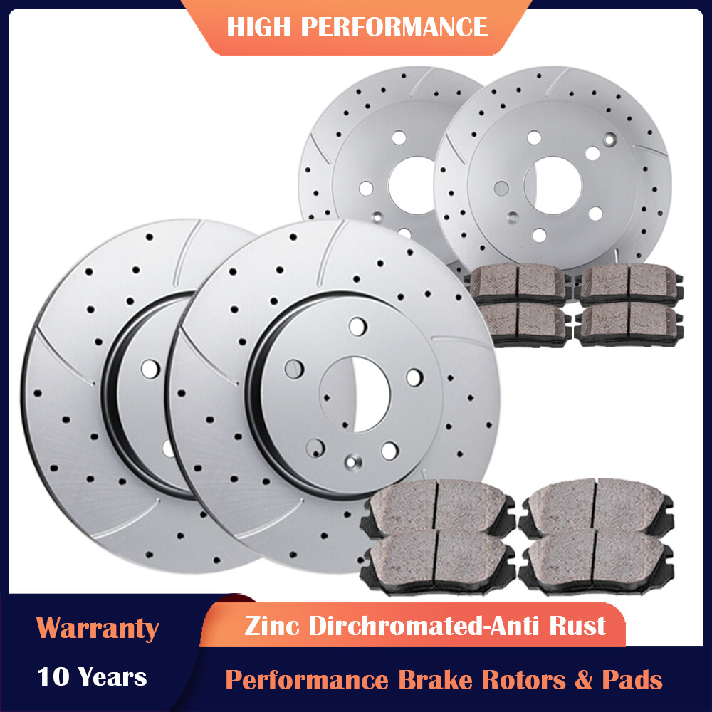 Front Rear Brakes and Rotors Brake Pads for Chevrolet Equinox GMC Terrain Kits