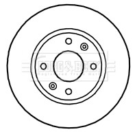 2x Brake Discs Pair Vented fits KIA MAGENTIS 2.5 Front 01 to 02 G6BV 257mm Set