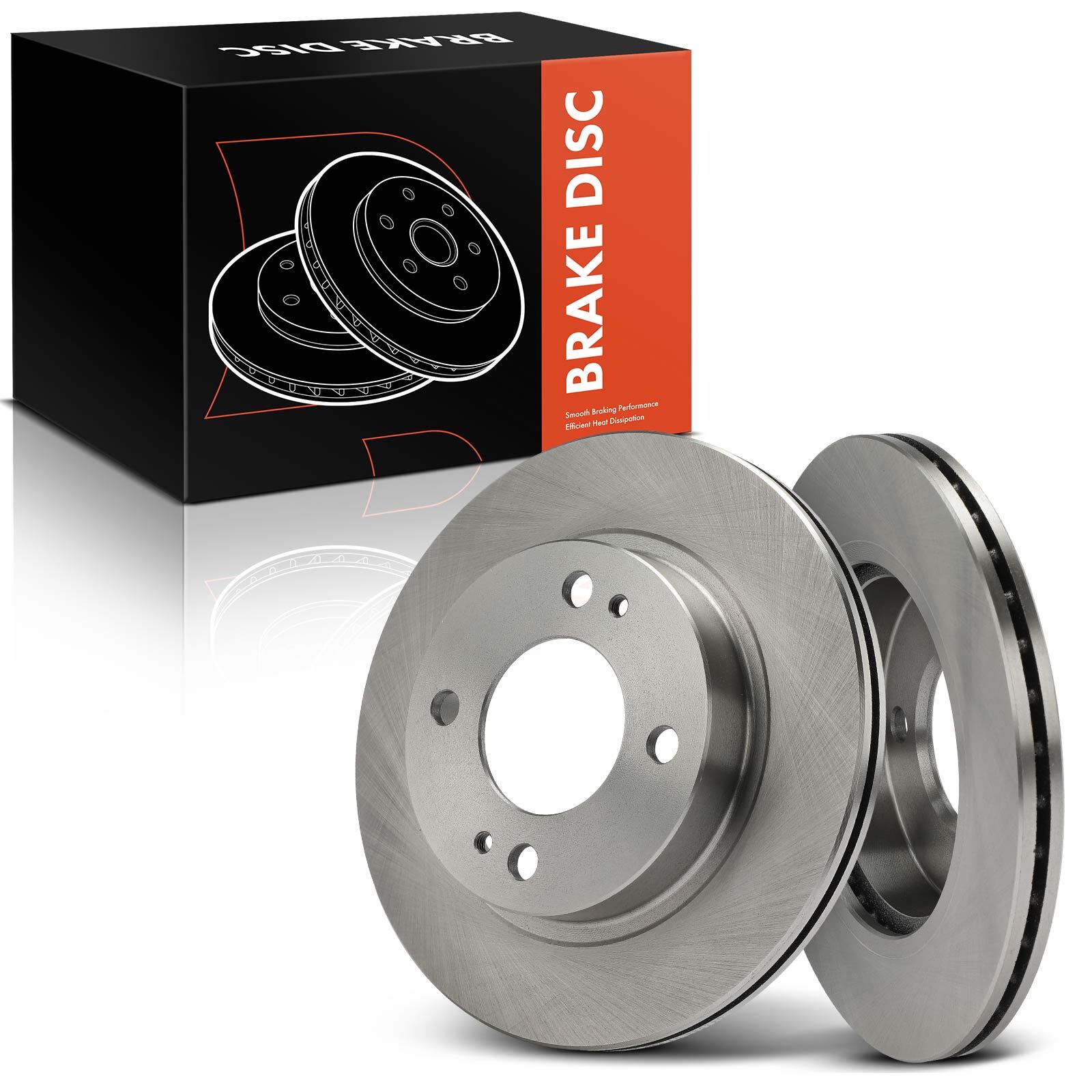 2x Disc Brake Rotors for Mitsubishi Mirage 2014-2015 L3 1.2L Front Left & Right